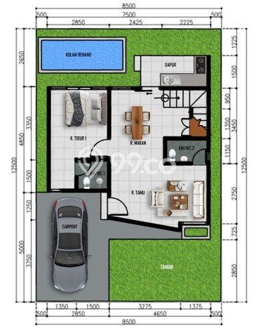 Hunian Cantik Minimalis Lb 90m2 di Ngemplak, Sleman Hunian Cantik Minimalis Lb 90m2 di Ngemplak, Sleman