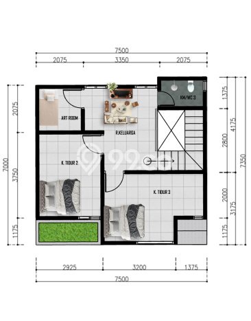 Hunian Cantik Minimalis Lb 90m2 di Ngemplak, Sleman Hunian Cantik Minimalis Lb 90m2 di Ngemplak, Sleman