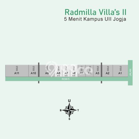 Vila Kawasan Pakem, Ukuran 126m2m², Ideal untuk berbagai keperluan Vila Kawasan Pakem, Ukuran 126m2m², Ideal untuk berbagai keperluan