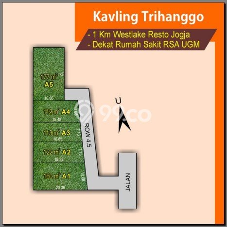 Tanah Dijual di Yogyakarta Seluas 113m2 Strategis Tanah Dijual di Yogyakarta Seluas 113m2 Strategis