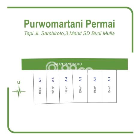 Untuk Dijual Tanah 168m2 di Sleman, Yogyakarta Untuk Dijual Tanah 168m2 di Sleman, Yogyakarta