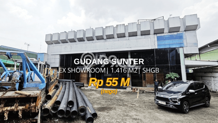 Untuk Dijual! Gudang di Sunter Jakarta Utara LT 1416m2 / LB 1203m2 Kawasan Bisnis Untuk Dijual! Gudang di Sunter Jakarta Utara LT 1416m2 / LB 1203m2 Kawasan Bisnis