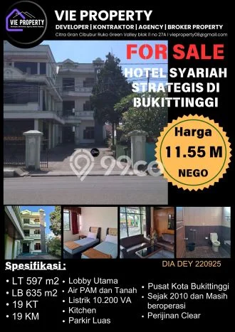 Hotel di , Luas 635m2m², Area Komersial, Posisi Strategis Hotel di , Luas 635m2m², Area Komersial, Posisi Strategis