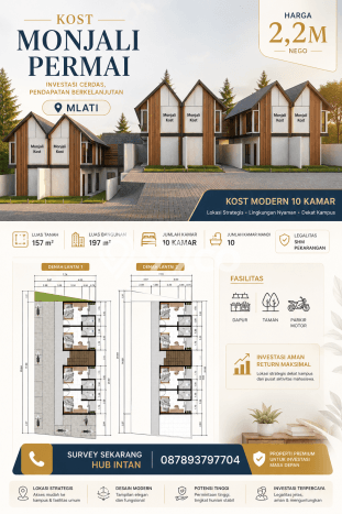 Dijual Rumah Kost di Pogung, Yogyakarta, 10 KT, 10 KM, Bangunan 197m2 Dijual Rumah Kost di Pogung, Yogyakarta, 10 KT, 10 KM, Bangunan 197m2