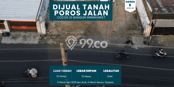 Kavling Tanah untuk Dijual di Bumiayu, Malang, Luas 112m2 Kavling Tanah untuk Dijual di Bumiayu, Malang, Luas 112m2