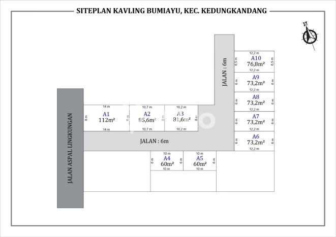 Kavling Tanah untuk Dijual di Bumiayu, Malang, Luas 112m2 Kavling Tanah untuk Dijual di Bumiayu, Malang, Luas 112m2