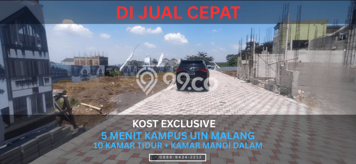 Dijual Rumah Kost di Merjosari, Malang, 10 KT, 10 KM, Bangunan 78m2 Dijual Rumah Kost di Merjosari, Malang, 10 KT, 10 KM, Bangunan 78m2