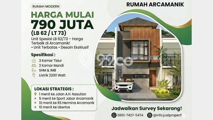 Rumah Minimalis 3 KT di Bandung Kota Bandung Unfurnished Rumah Minimalis 3 KT di Bandung Kota Bandung Unfurnished