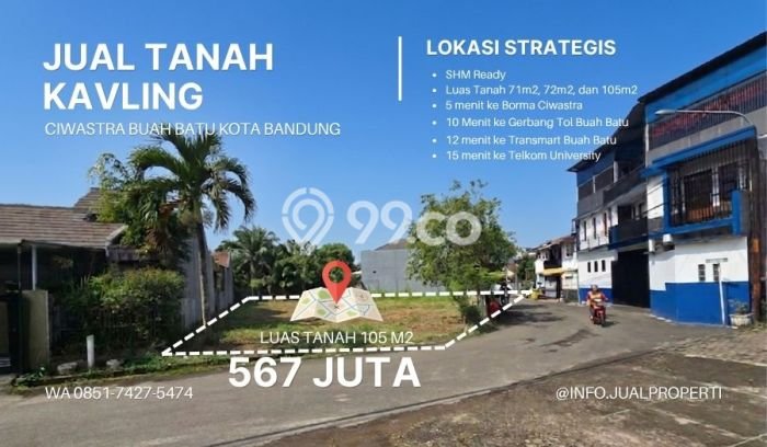 Tanah Dijual di Bandung Seluas 105m2 Strategis Tanah Dijual di Bandung Seluas 105m2 Strategis