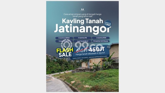 Lahan untuk Dijual Lokasi Jatinangor, Sumedang Luas 101m2 SHM Lahan untuk Dijual Lokasi Jatinangor, Sumedang Luas 101m2 SHM