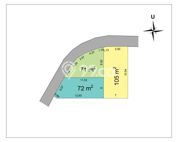 Dijual Tanah 71m2 di Margacinta, Bandung Dijual Tanah 71m2 di Margacinta, Bandung