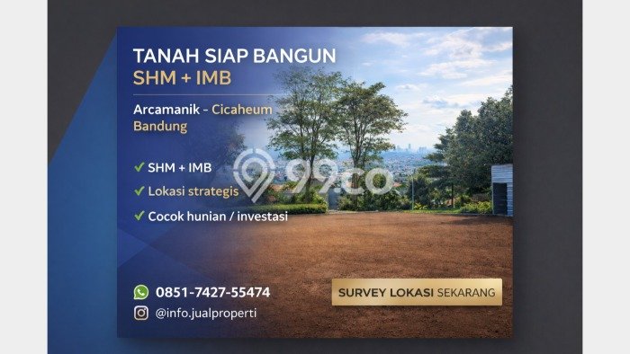 Lahan Dijual Lokasi Strategis di Bandung dengan Luas 98m2 Lahan Dijual Lokasi Strategis di Bandung dengan Luas 98m2