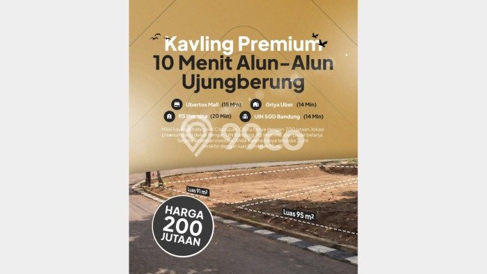 Tanah untuk Dijual Lokasi Cilengkrang, Bandung Luas 95m2 SHM Tanah untuk Dijual Lokasi Cilengkrang, Bandung Luas 95m2 SHM