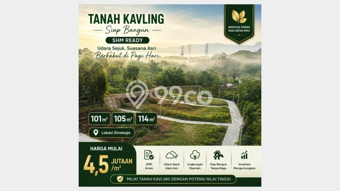 Kavling Tanah di Jatinangor Dijual Luas 101m2 Legalitas SHM Kavling Tanah di Jatinangor Dijual Luas 101m2 Legalitas SHM
