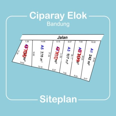 Tanah untuk Dijual Lokasi Ciparay, Bandung Luas 197m2 SHM Tanah untuk Dijual Lokasi Ciparay, Bandung Luas 197m2 SHM