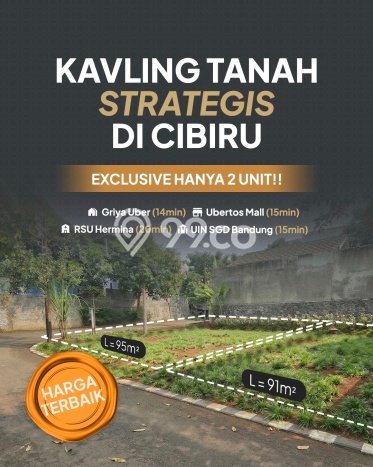 Untuk Dijual Tanah di Cibiru Bandung Luas 91m2 SHM Untuk Dijual Tanah di Cibiru Bandung Luas 91m2 SHM
