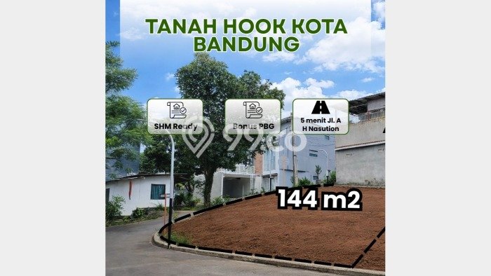 Tanah Dijual Area Strategis di Cisaranten Bandung 144m2 Tanah Dijual Area Strategis di Cisaranten Bandung 144m2