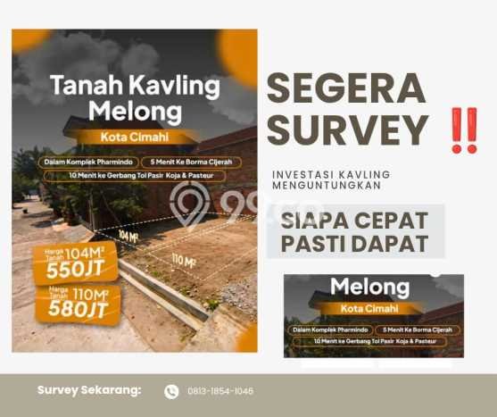 Dijual Tanah di Cimahi Selatan Cimahi Luas 104m2 SHM Dijual Tanah di Cimahi Selatan Cimahi Luas 104m2 SHM