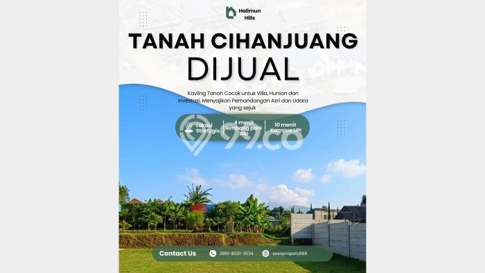 Dijual Tanah di Bandung, Luas 101m2 SHM Dijual Tanah di Bandung, Luas 101m2 SHM