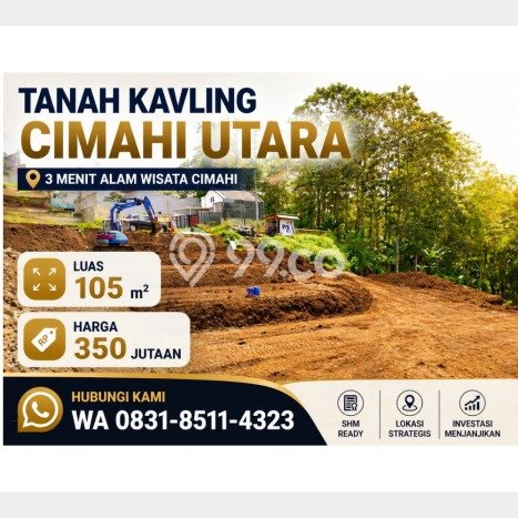 Lahan Strategis di Cimahi Utara Dijual dengan Luas 105m2 Lahan Strategis di Cimahi Utara Dijual dengan Luas 105m2