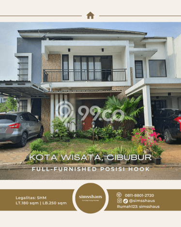 Hunian Elit LB 250m2 Siap Pakai Desain Elegan di Kota Wisata, Bogor Hunian Elit LB 250m2 Siap Pakai Desain Elegan di Kota Wisata, Bogor