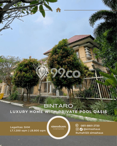 Dijual Rumah Luas Megah Dengan View Eksklusif di Bintaro, Tangerang Selatan Dijual Rumah Luas Megah Dengan View Eksklusif di Bintaro, Tangerang Selatan