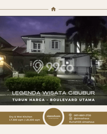 Dijual Rumah Mewah Megah Dengan View Eksklusif di Legenda Wisata, Bogor Dijual Rumah Mewah Megah Dengan View Eksklusif di Legenda Wisata, Bogor