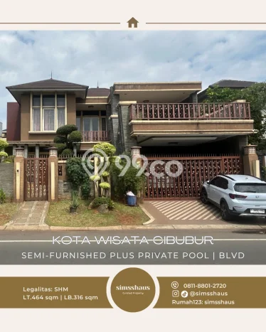Rumah Luxury Modern Tanpa Renovasi di Kota Wisata Jakarta Timur Rumah Luxury Modern Tanpa Renovasi di Kota Wisata Jakarta Timur