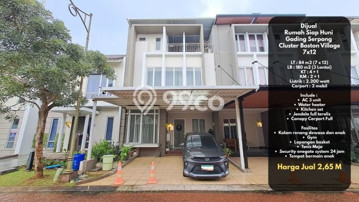 For Sale! Premium House LT 84m2 Desain Elegan di Gading Serpong For Sale! Premium House LT 84m2 Desain Elegan di Gading Serpong