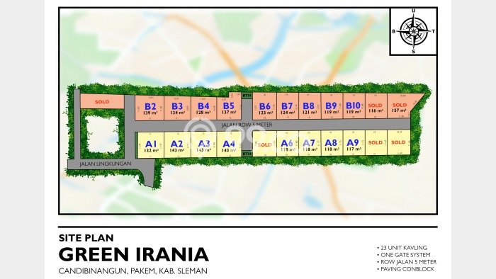 Lahan untuk Dijual di Pakem Sleman Luas 119m2 Lahan untuk Dijual di Pakem Sleman Luas 119m2
