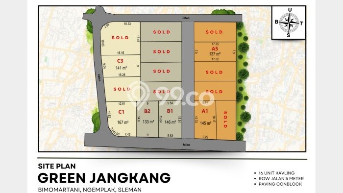 Jarang Ada! Tanah di Ngemplak Punya Luas 133m2 SHM Jarang Ada! Tanah di Ngemplak Punya Luas 133m2 SHM