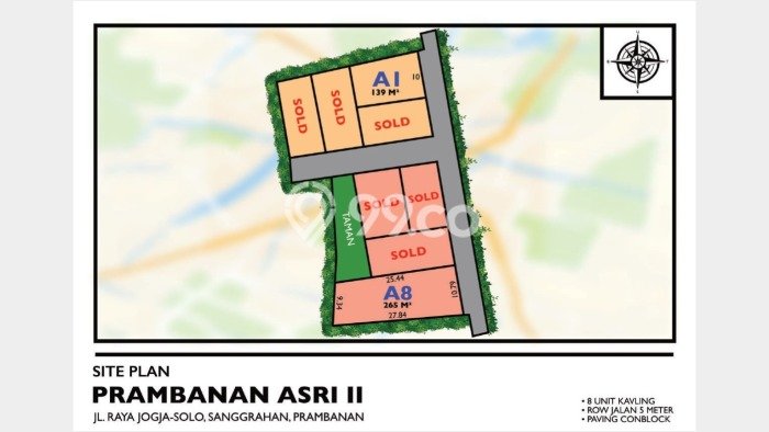 Tanah Dijual di Yogyakarta Seluas 265m2 Strategis Tanah Dijual di Yogyakarta Seluas 265m2 Strategis