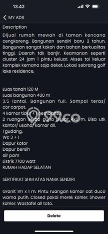 Hunian Mewah Dijual LT 120m2 di Cengkareng, Jakarta Barat Hunian Mewah Dijual LT 120m2 di Cengkareng, Jakarta Barat