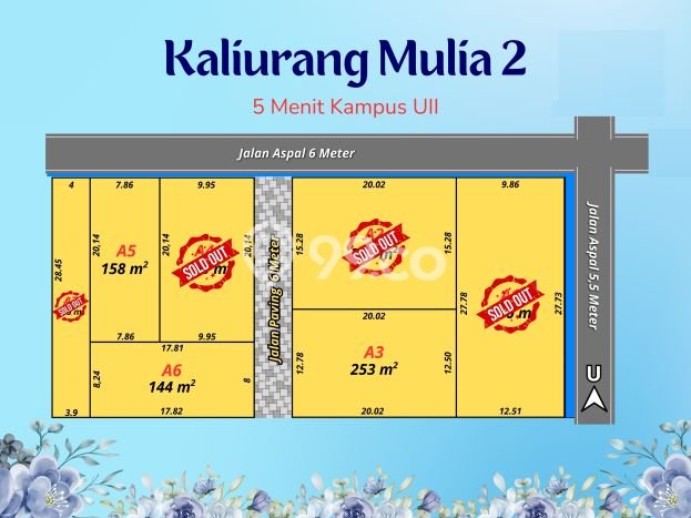Kavling Tanah Dijual di Ngaglik Sleman Spesifikasi 186m2 Kavling Tanah Dijual di Ngaglik Sleman Spesifikasi 186m2