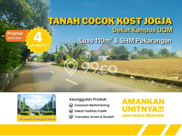 Lahan untuk Dijual di Sleman Sleman Luas 111m2 Lahan untuk Dijual di Sleman Sleman Luas 111m2