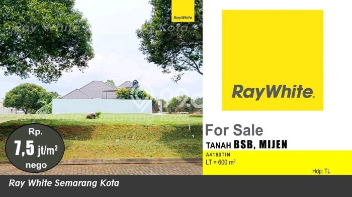 Tanah Kavling Dijual di BSB City, Semarang dengan Luas Tanah 600m2 Tanah Kavling Dijual di BSB City, Semarang dengan Luas Tanah 600m2