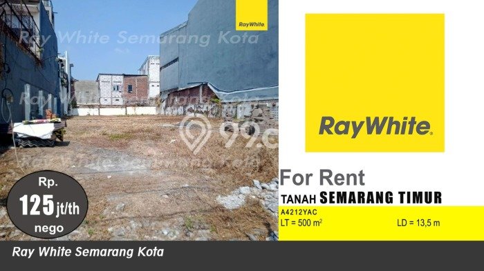 Sewa Tanah di Semarang Timur, Luas 500m2m², Lokasi Strategis Sewa Tanah di Semarang Timur, Luas 500m2m², Lokasi Strategis