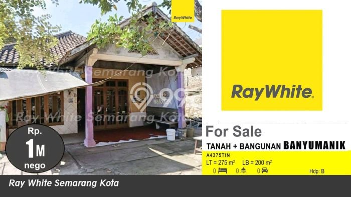 Kavling Tanah di Banyumanik Dijual Luas 275m2 Legalitas SHM Kavling Tanah di Banyumanik Dijual Luas 275m2 Legalitas SHM