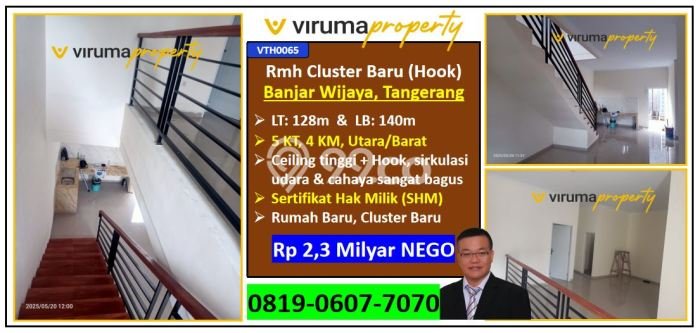 Rumah Strategis Minimalis Lb 140m2 di Cipondoh, Tangerang Rumah Strategis Minimalis Lb 140m2 di Cipondoh, Tangerang