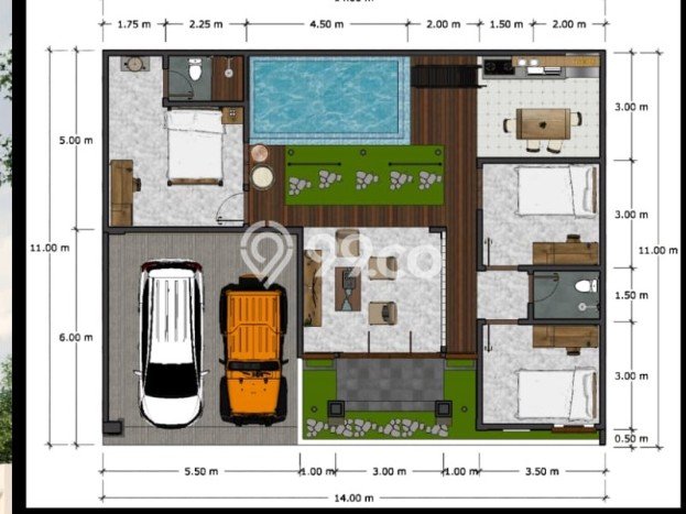 Vila Kawasan Borobudur, Luas 176m2m², Area Strategis Vila Kawasan Borobudur, Luas 176m2m², Area Strategis