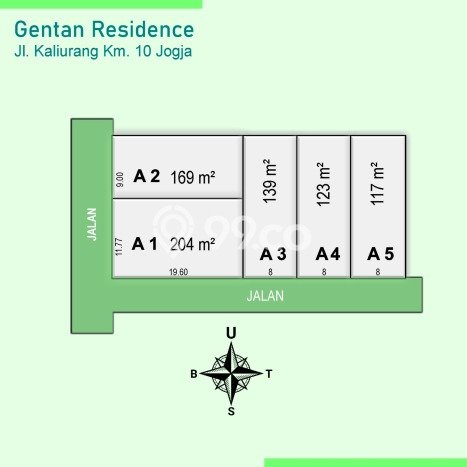 Lahan untuk Dijual Lokasi Ngaglik, Sleman Luas 169m2 SHM Lahan untuk Dijual Lokasi Ngaglik, Sleman Luas 169m2 SHM