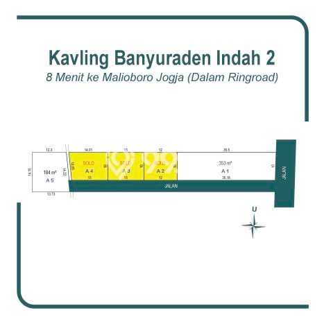 Kavling Tanah di Gamping Dijual Luas 184m2 Legalitas SHM Kavling Tanah di Gamping Dijual Luas 184m2 Legalitas SHM