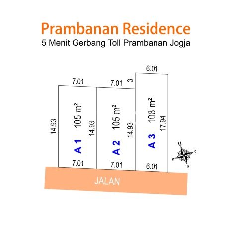 Kavling Tanah Dijual di Prambanan Klaten Spesifikasi 105m2 Kavling Tanah Dijual di Prambanan Klaten Spesifikasi 105m2