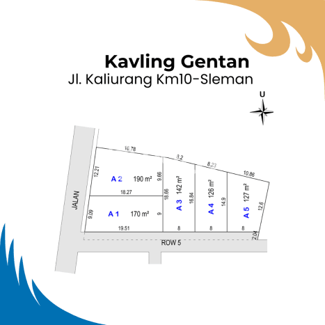 Tanah di Ngemplak, Sleman Luas 126m2 Dijual Segera Tanah di Ngemplak, Sleman Luas 126m2 Dijual Segera