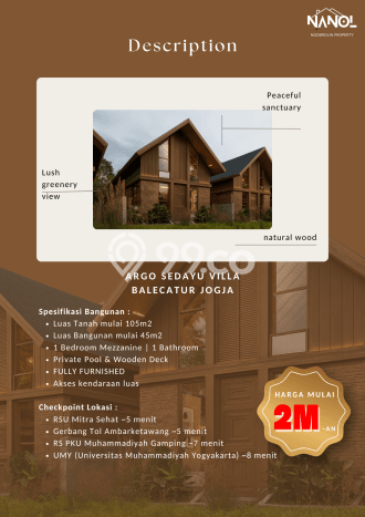 LOKASI STRATEGIS! Vila Kawasan Sedayu, Area 105m2m², Area Berkembang LOKASI STRATEGIS! Vila Kawasan Sedayu, Area 105m2m², Area Berkembang