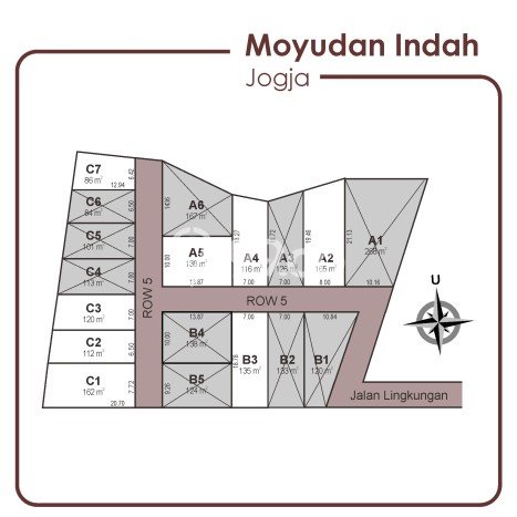 Tanah untuk Dijual di Moyudan Sleman Luas 86m2 Tanah untuk Dijual di Moyudan Sleman Luas 86m2