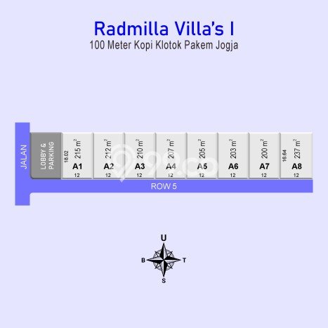 Vila Kawasan Pakem, Area 207m2m², Dekat dengan transportasi umum Vila Kawasan Pakem, Area 207m2m², Dekat dengan transportasi umum
