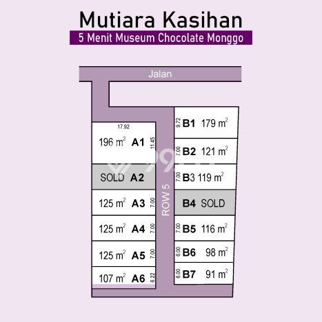 Tanah Kosong Dijual di Bantul dengan Area 116m2 Tanah Kosong Dijual di Bantul dengan Area 116m2