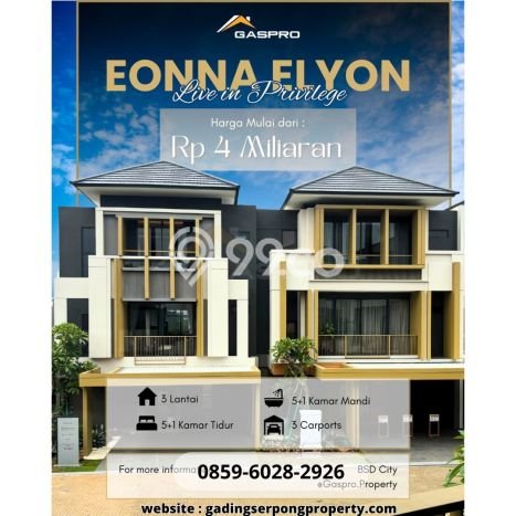 Rumah Elit LB 265m2 Siap Huni Desain Elegan di Gading Serpong, Tangerang Rumah Elit LB 265m2 Siap Huni Desain Elegan di Gading Serpong, Tangerang