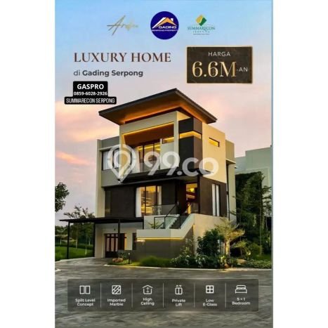 Rumah Mewah Dijual LT 144m2 di BSD, Tangerang Selatan Rumah Mewah Dijual LT 144m2 di BSD, Tangerang Selatan